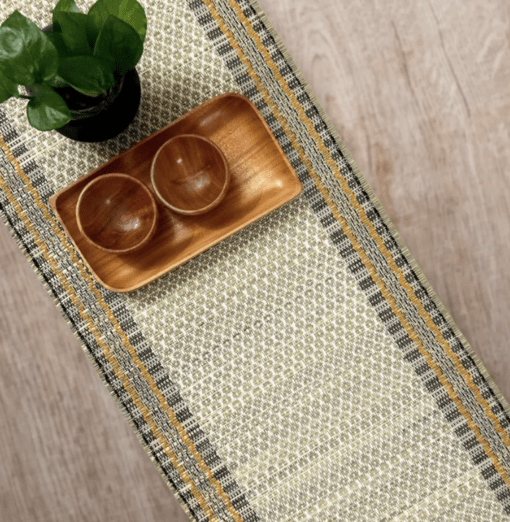 Handmade Dining Table Runner | Eco-Friendly Tableware Sustainably Handwoven from Natural Grass - Image 3